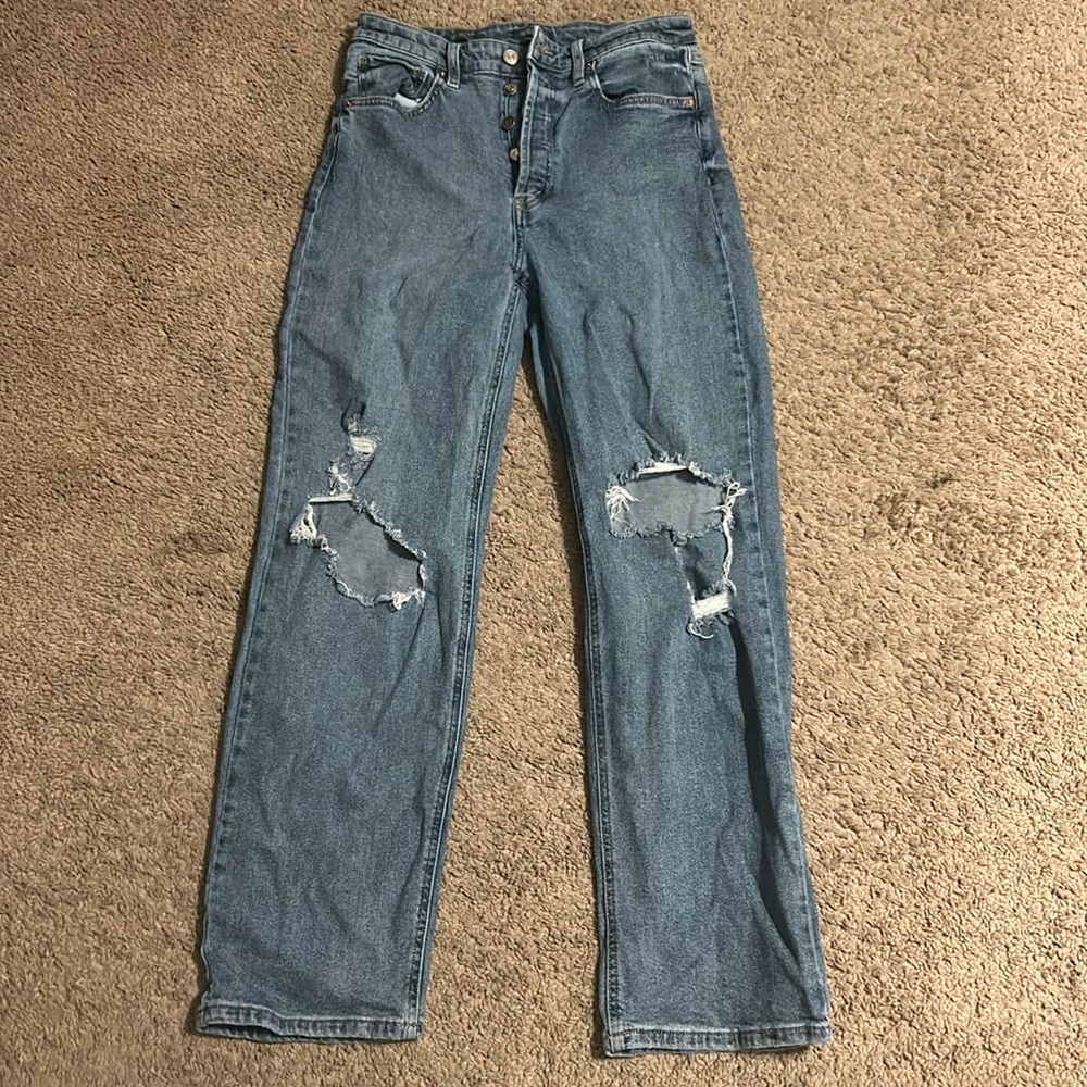 Super high-rise straight jeans from wild fable